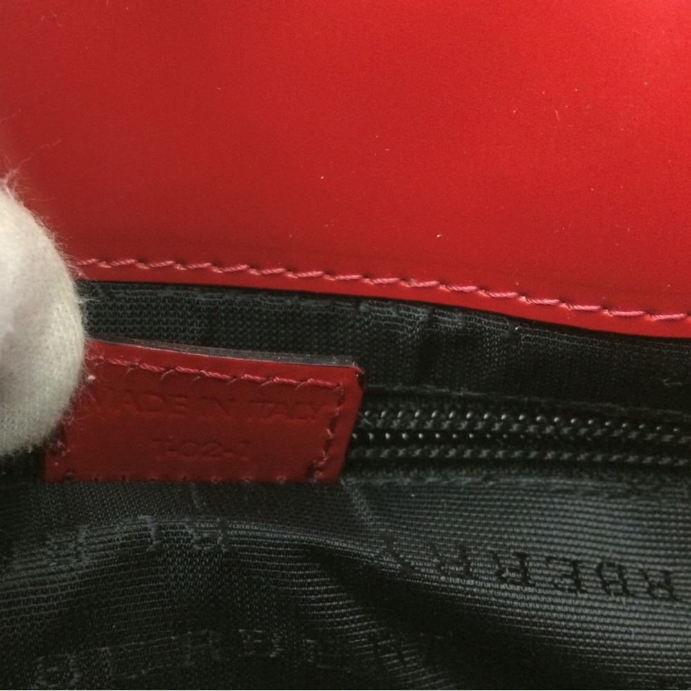 Burberry Red and Tan Checkered Women's Bag - Picture 12 of 16